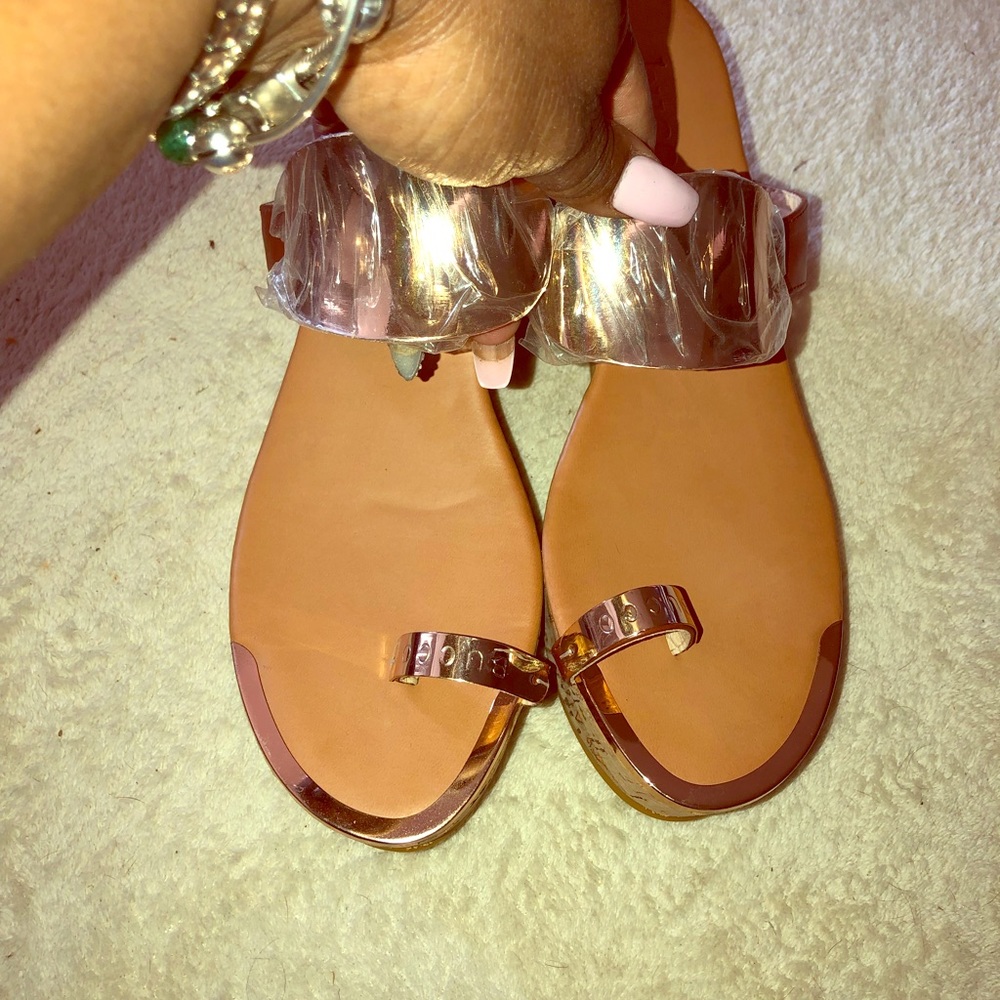 Women’s wedge sandals, never worn